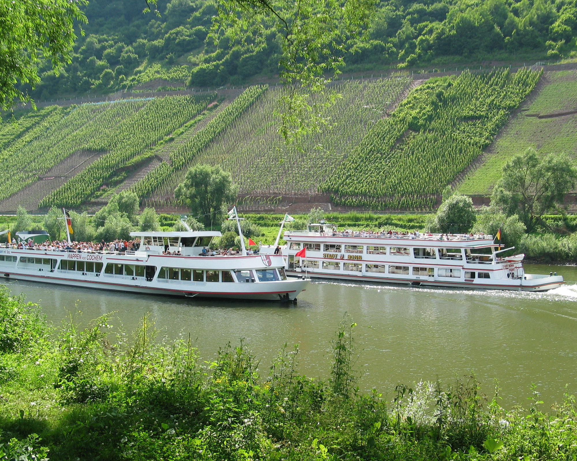 Schiffe auf der Mosel